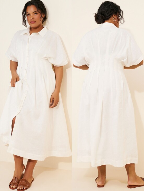 Anthropologie Dresses & Skirts - EUC Anthropologie Exquise The Tobie Linen Maxi Dress in White